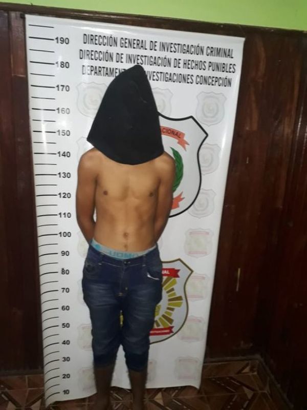 Policía detiene a presunto delincuente en Concepción