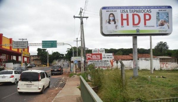 "Usá tapabocas HDP", el cartel que colocaron en Villa Elisa