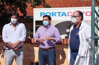 Inversión con recursos propios de Gobernación de Paraguarí en mejoras de red para provisión de oxígeno en tres hospitales - ADN Digital