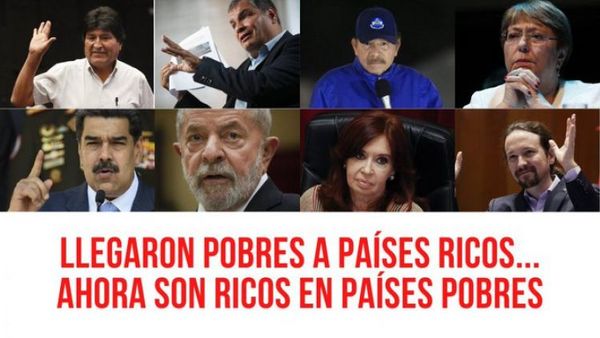 De pobres a ricos: Un denominador común de la izquierda