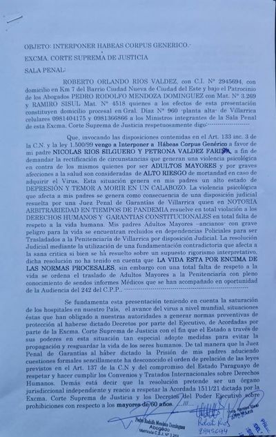 Presentan hábeas corpus para detenidos por muerte de ciclista - Nacionales - ABC Color