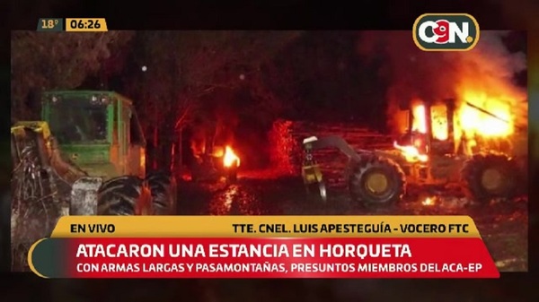 Atacaron una estancia en Horqueta, Concepción - C9N