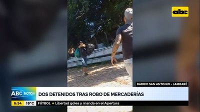 Dos detenidos tras robo de mercaderías en Lambaré - ABC Noticias - ABC Color