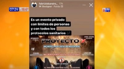 “Ubicación al privado”: Así organizan fiestas clandestinas | Noticias Paraguay