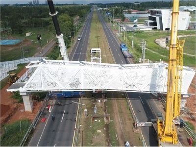 Pasarela de ñandutí con déficit en controles, dice auditoría del MOPC