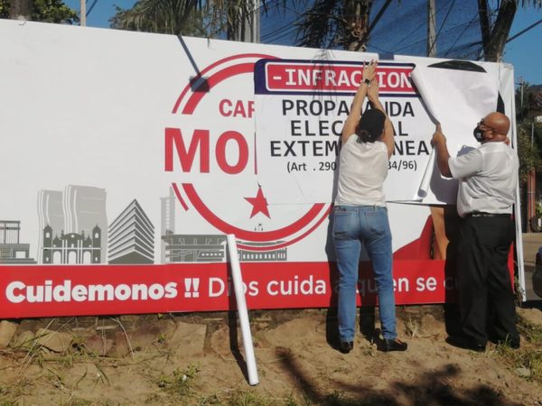 Eliminan propaganda electoral extemporánea en Asunción | Ñanduti