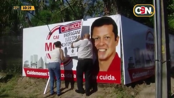 Intervienen propaganda electoral irregular en zona de la Costanera Norte - C9N