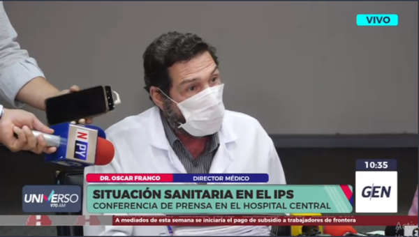 Diario HOY | Conferencia de prensa acerca de la situación sanitaria en el IPS