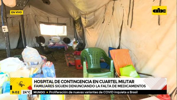 Hospital de contingencia en el cuartel militar: cómodo pero sin medicamentos - A la gran 730 - ABC Color