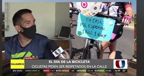 Día de la Bicicleta: ciclistas exigen respeto al pedalear por las calles