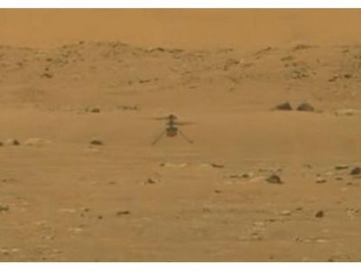 Helicóptero de  la NASA hace historia al volar en Marte