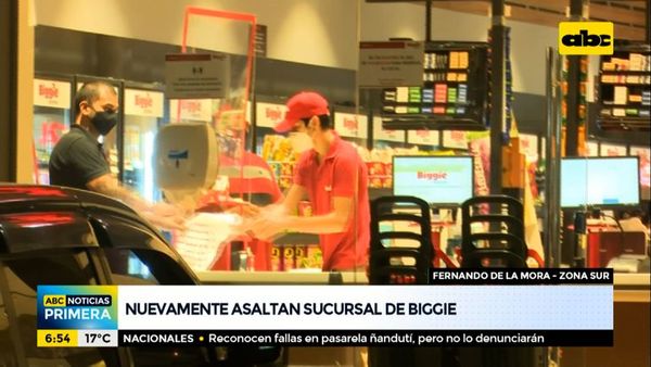 Nuevo asalto a un local de Biggie - ABC Noticias - ABC Color