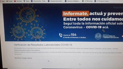 Confirman fallas en el sistema de revisión de resultados laboratoriales de Covid-19