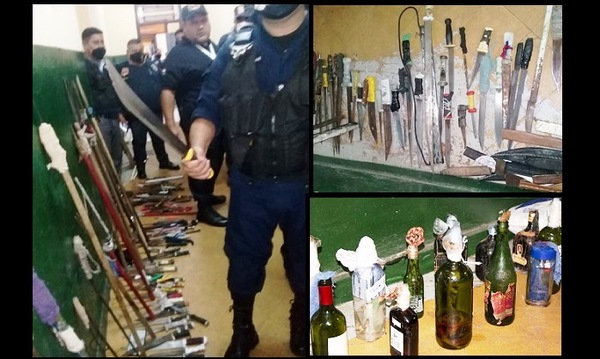 ¿Nuevo plan de fuga de Tacumbú? Incautaron bombas Molotov, 186 armas blancas, incluidas 20 lanzas - ADN Digital