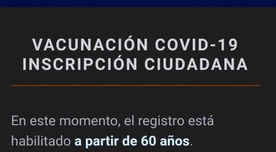 Vacunaciones serán por edad y por orden de inscripción, piden registrarse ya