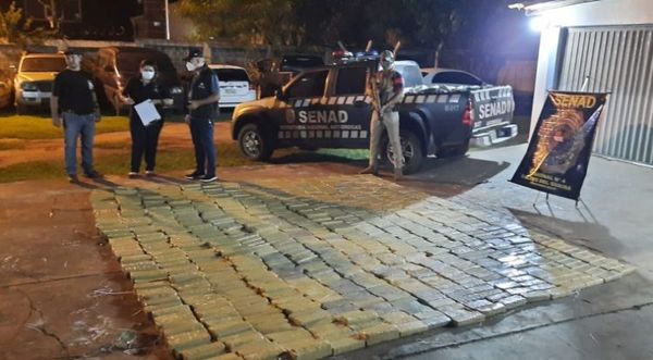 Incautan cargamento de casi una tonelada de marihuana en Canindeyú