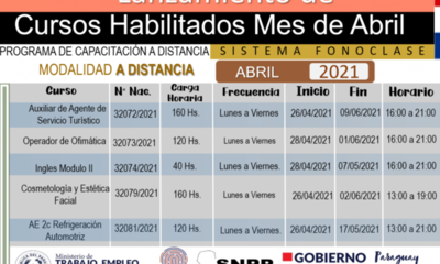SNPP habilita cursos modulares en Alto Paraná
