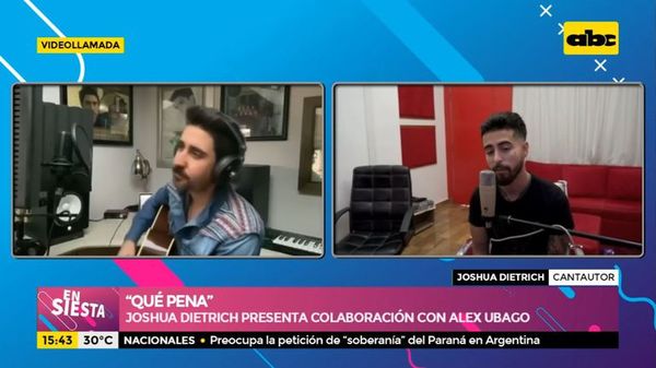 “Qué pena” Joshua Dietrich presenta colaboración con Alex Ubago - Ensiestados - ABC Color