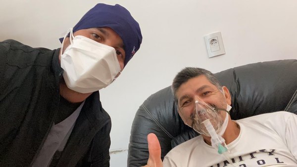 Denis Caniza comparó su experiencia en el hospital con “una película de guerra”
