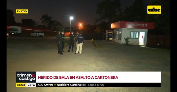 Delincuentes simularon ser cartoneros para asaltar empresa e hirieron a un guardia - Nacionales - ABC Color