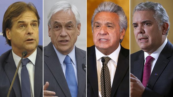 Presidentes de Uruguay, Chile, Colombia y Ecuador condenan al régimen de Maduro durante la Cumbre Iberoamericana