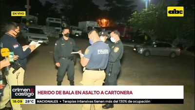 Herido de bala en asalto a cartonera - Crimen y castigo - ABC Color