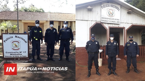 EL DIRECTOR DE POLICÍA REALIZÓ UN RECORRIDO POR LAS COMISARÍAS DE ITAPÚA.