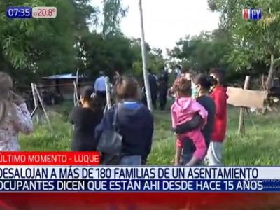 Desalojan a familias por pedido de una inmobiliaria en Luque