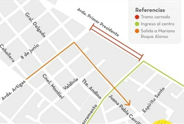 Cierran Avda. Primer Presidente desde hoy por obras del Corredor Vial Botánico – Prensa 5
