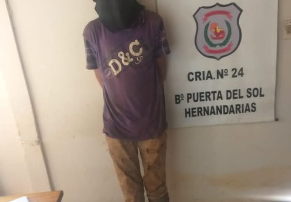 Detienen a conocido ratero en Hernandarias