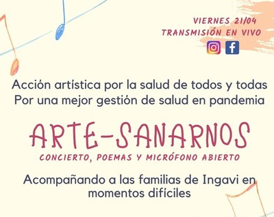 Organizan acción artística por la salud en Hospital IPS-Ingavi