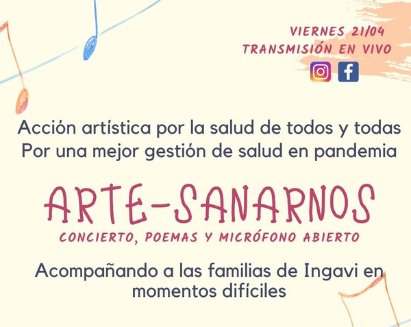 Organizan acción artística por la salud en Hospital IPS-Ingavi
