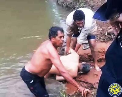 Hallazgo de cadáver en el arroyo Yukyry •