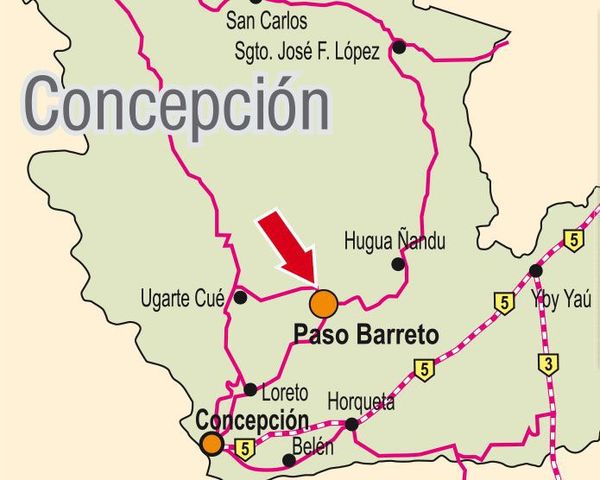 Indagan supuesto ataque en retiro de Paso Barreto, Concepción - Nacionales - ABC Color