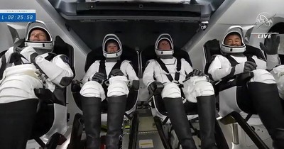 La Nación / Despega la tercera misión tripulada de SpaceX hacia la ISS