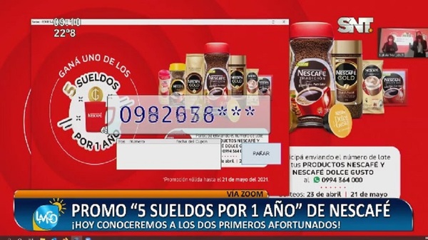 Aún tenés tiempo de participar por los "5 sueldos por 1 año" de Nescafé - SNT
