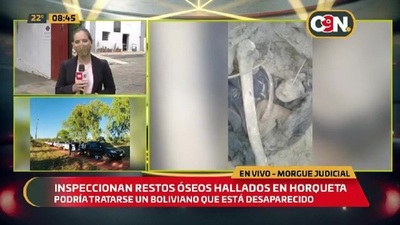 Morgue Judicial: Inspeccionan restos óseos hallados en Horqueta - C9N