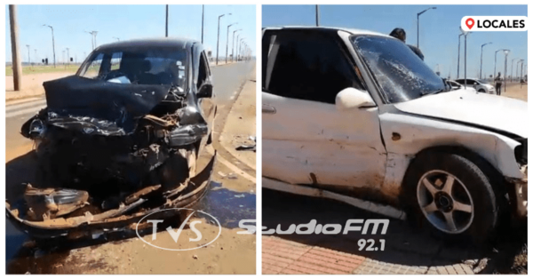 ACCIDENTE: GRAVE IMPACTO DERIVÓ A CONDUCTORES A CENTRO ASISTENCIAL