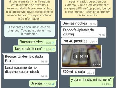 Revendedor quiso negociar medicamentos
