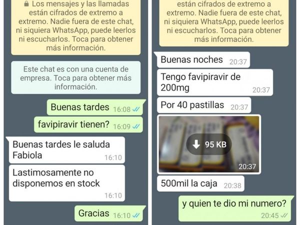 Revendedor quiso negociar medicamentos