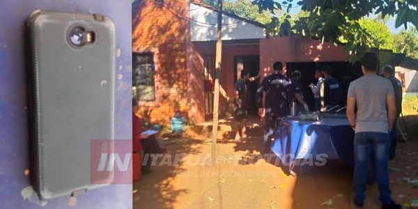 TRAS ACRIBILLAMIENTO DE BRASILEÑO, POLICÍAS INCAUTARON UN CELULAR.