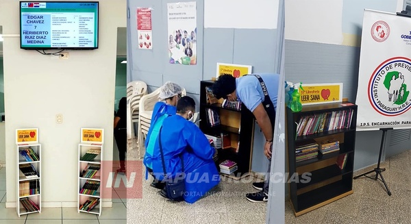 A SÓLO 1 DÍA DE SER INSTALADAS, LAS BIBLIOTECAS DONADAS POR LA UNAE YA ESTÁN SIENDO UTILIZADAS