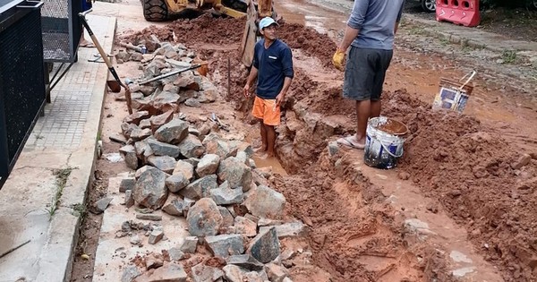 La Nación / Avanzan los trabajos en barrio Mburicaó