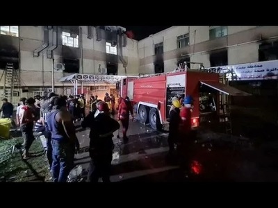 IRAK: 82 MUERTOS Y 110 HERIDOS EN UN INCENDIO DE UN HOSPITAL