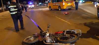 VIOLENTO ACCIDENTE DEJA MOTOCICLISTAS LESIONADOS