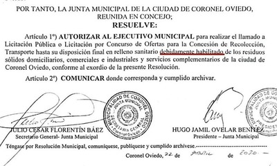 Vertedero colapsado pone en jaque a la ciudad de Coronel Oviedo