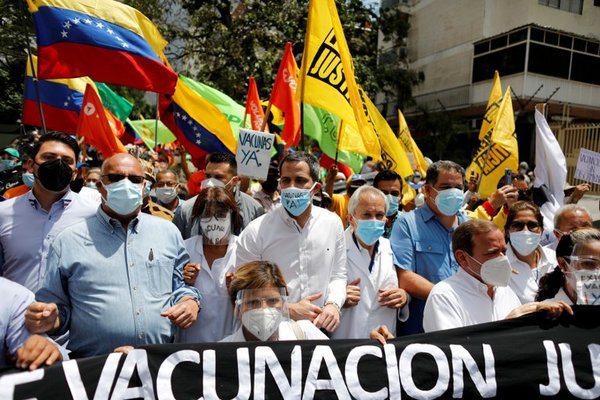 Guaidó exigió al régimen de Maduro un plan de vacunación supervisado por organismos internacionales | Ñanduti