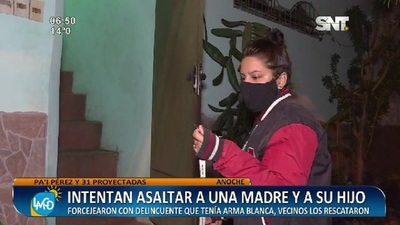 Madre e hijo frustran asalto con ayuda de los vecinos - SNT