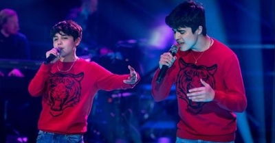 Óscar y Nino quedaron en segundo lugar en La Voz Kids Alemania