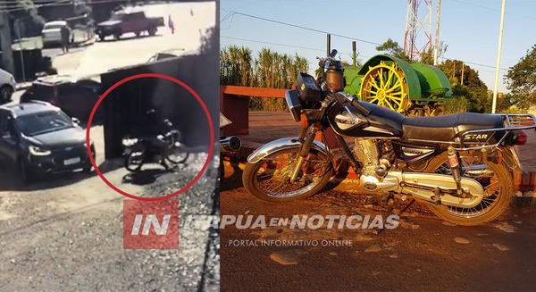 EN MENOS DE 1 MINUTO, HURTAN MOTOCICLETA DEL ESTACIONAMIENTO DE LA SEDE DE DEFENSORÍA PÚBLICA
